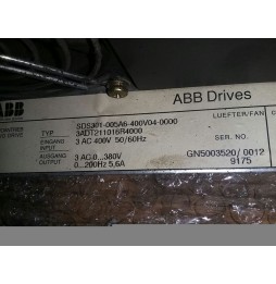 ABB SERVO DRIVE /SDS301-005A6-400V04-0000/3ADT211016R4000.GPPGKPK